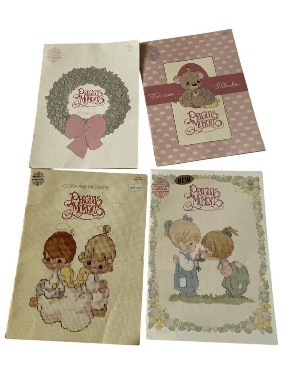 Precious Moments Cross Stitch Pattern Booklets Set Of 4 Gloria & Pat Designs